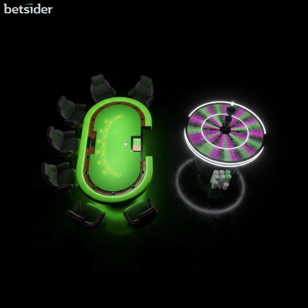 A friendly live dealer smiling from a Betsider live casino game table.