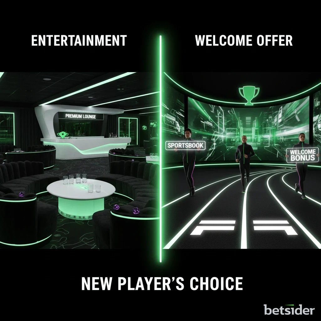 Screenshot of the Betsider bonus selection screen for new players.