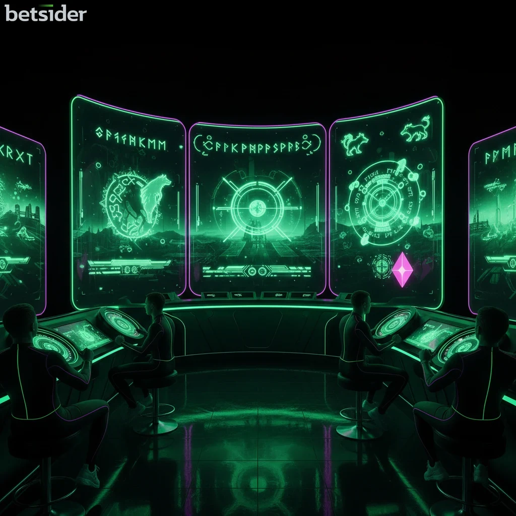 A screenshot of a colourful online slot game featuring an ancient mythology theme, with reels filled with gods and mythical beasts.