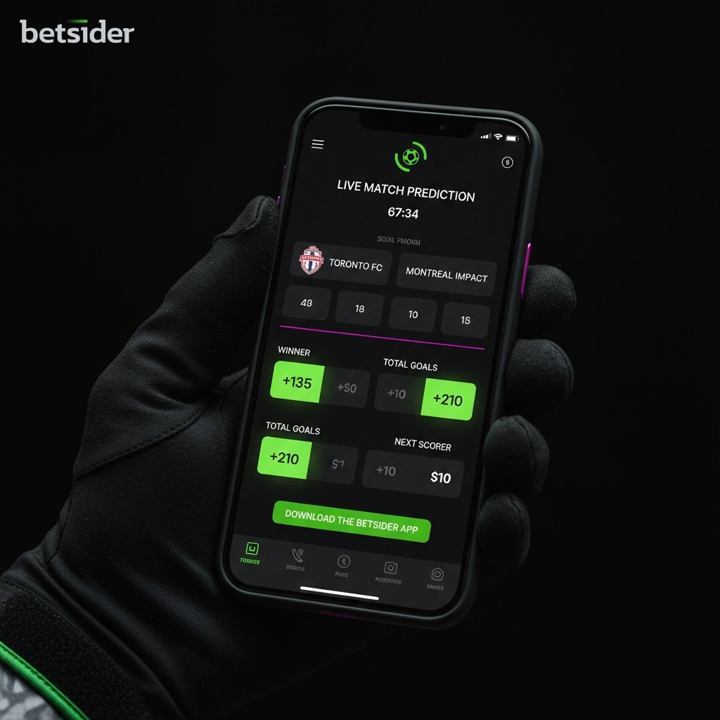 A screenshot of the Betsider mobile app displaying live in-play betting odds for a hockey game.